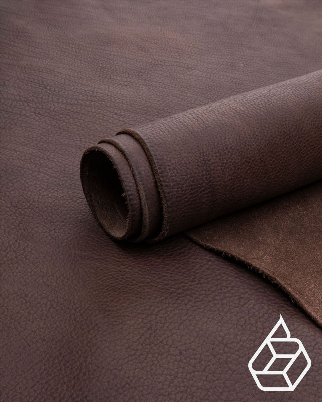 Arizona Raw Collectie | Soepel Plantaardig Gelooid Tuigleer Dark Brown / Paneel (30 X 20 Cm) Leer