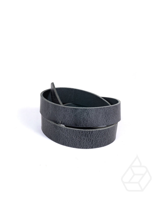 Buffalo Collection Belt Strap | Thick And Firm Buffalo Leather With A Matte Finish Anthracite / 3.4