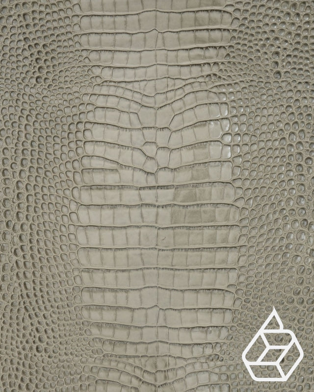 Cow leather with a crocodile print - Green crocodile print | Como Collection