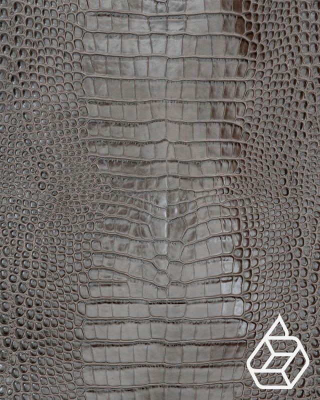 Cow leather with a crocodile print - Taupe crocodile print | Como Collection