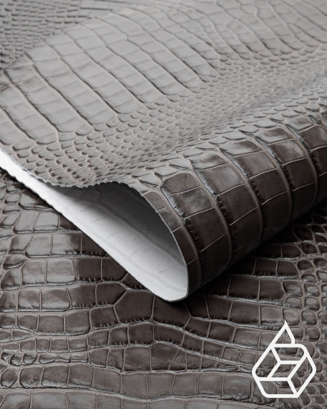 Cow leather with a crocodile print - Taupe crocodile print | Como Collection