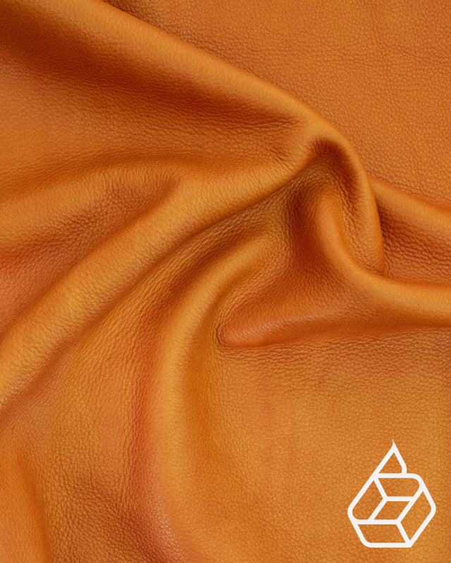 Semi-vegetable tanned cowhide nappa leather - Cognac | Geneva Collection