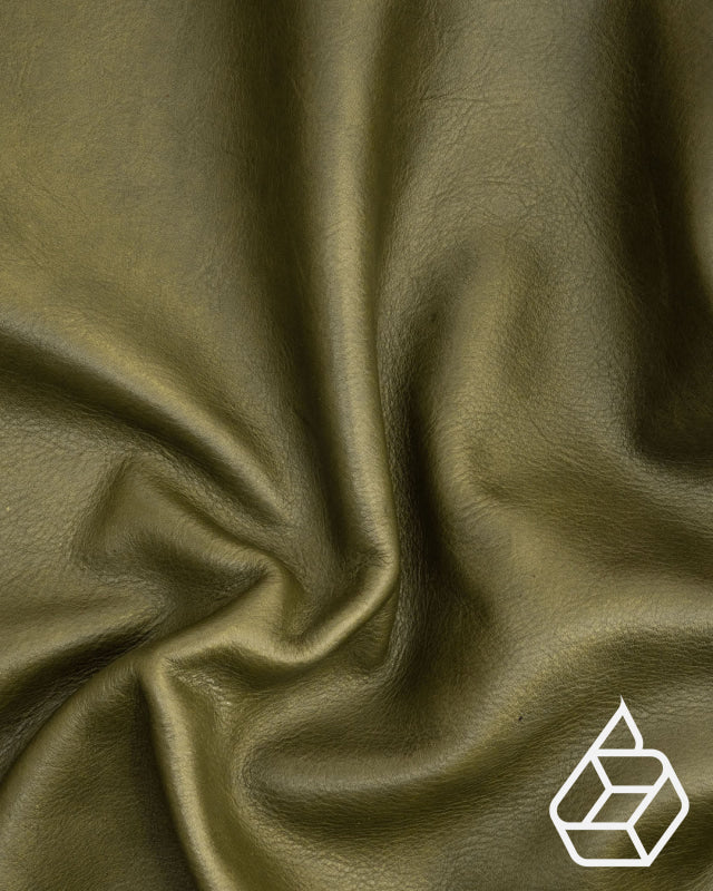 Semi-vegetable tanned cowhide nappa leather - Green | Geneva Collection