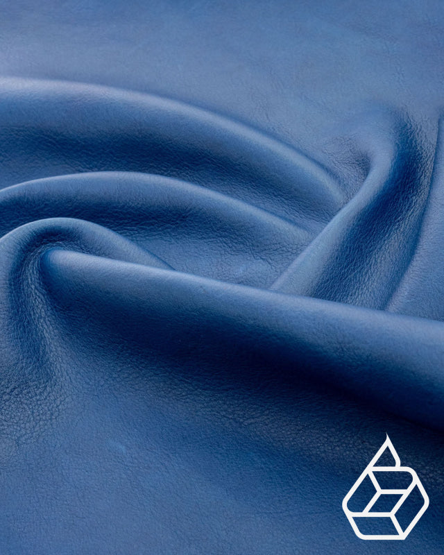 Semi-vegetable tanned cowhide nappa leather - Blue | Geneva Collection