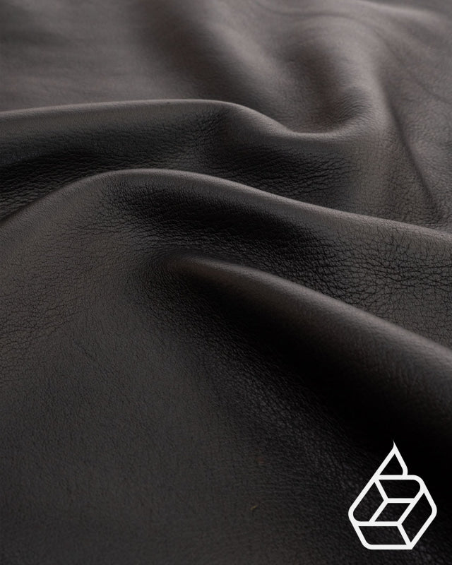 Semi-vegetable tanned cowhide nappa leather - Black | Geneva Collection