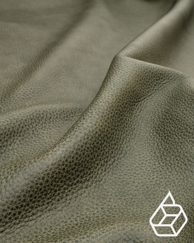 Soft and scratch resistant upholstery leather with a vintage look - Green | Kansas Collection