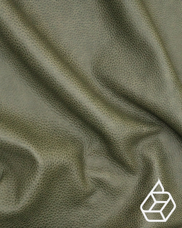 Soft and scratch resistant upholstery leather with a vintage look - Green | Kansas Collection