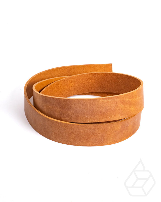 Limited Collection Belt Strap | Thick And Sturdy Leather With A Matte Wax Finish Cognac / 15 Mm Leer