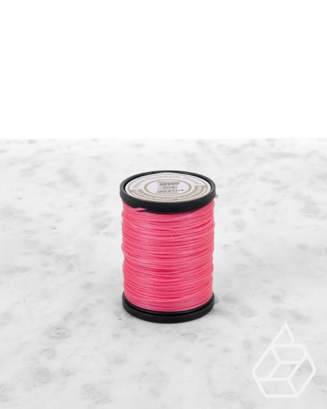 Nanmei Braid Waxed Polyester Thread | M60 (0.65 Mm) Msz804 Pink Supplies