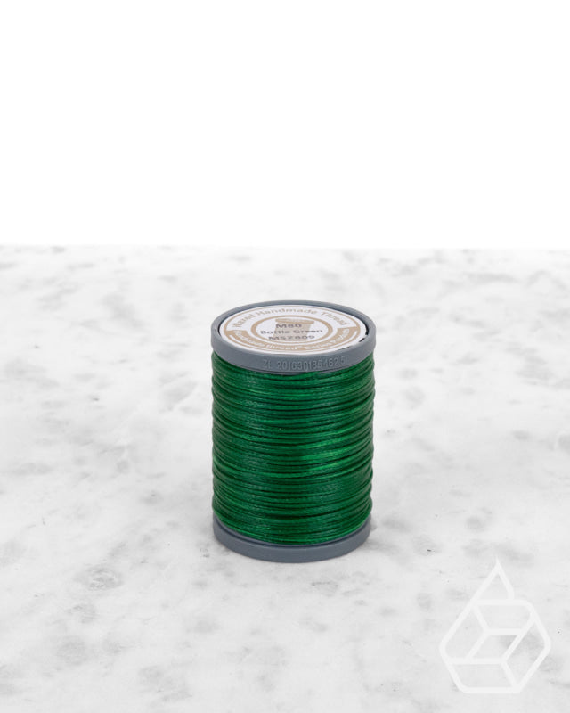 Nanmei Braid Waxed Polyester Thread | M60 (0.65 Mm) Msz809 Bottle Green Supplies