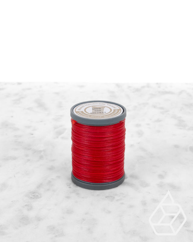 Nanmei Braid Waxed Polyester Thread | M60 (0.65 Mm) Msz833 Red Supplies