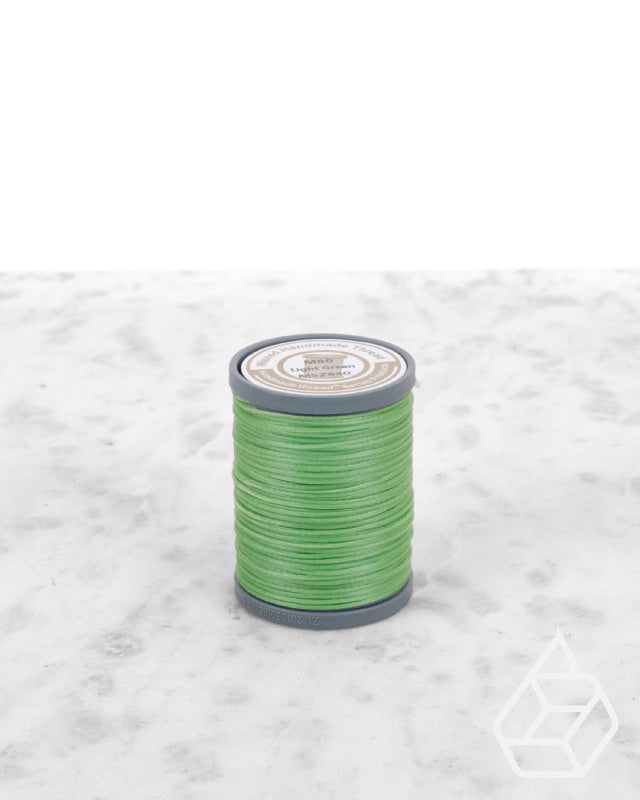 Nanmei Braid Waxed Polyester Thread | M60 (0.65 Mm) Msz840 Light Green Supplies