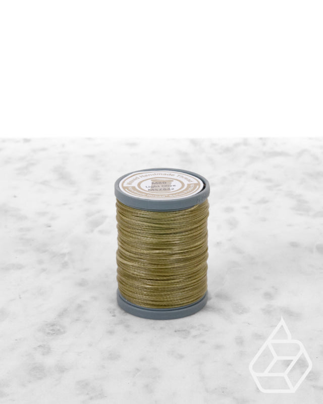 Nanmei Braid Waxed Polyester Thread | M60 (0.65 Mm) Msz842 Light Olive Supplies