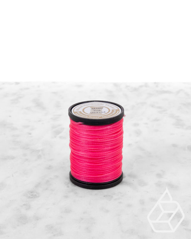 Nanmei Braid Waxed Polyester Thread | M60 (0.65 Mm) Msz851 Neon Pink Supplies