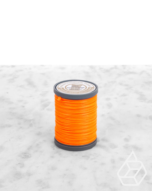 Nanmei Braid Waxed Polyester Thread | M60 (0.65 Mm) Msz852 Neon Orange Supplies