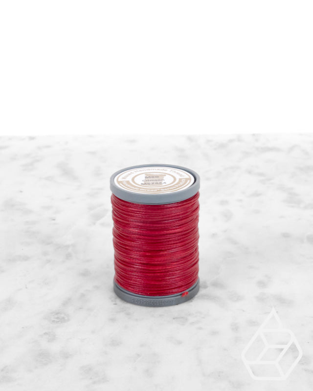 Nanmei Braid Waxed Polyester Thread | M60 (0.65 Mm) Msz864 Crimson Supplies