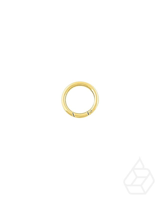 Ronde O-Ring Musketonhaak | Goud En Zilver 2 Binnenmaten / Binnenmaat 19.5 Mm Fournituren