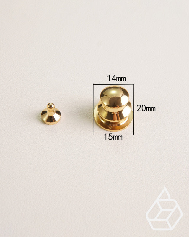 Stainless Steel Cap Spring Lock | Gold And Silver Fournituren