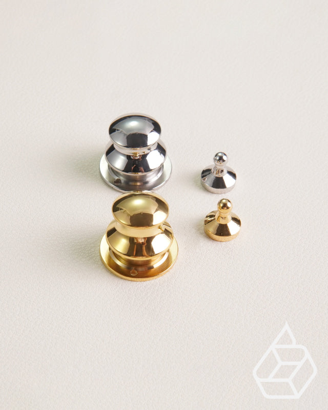 Stainless Steel Cap Spring Lock | Gold And Silver Fournituren