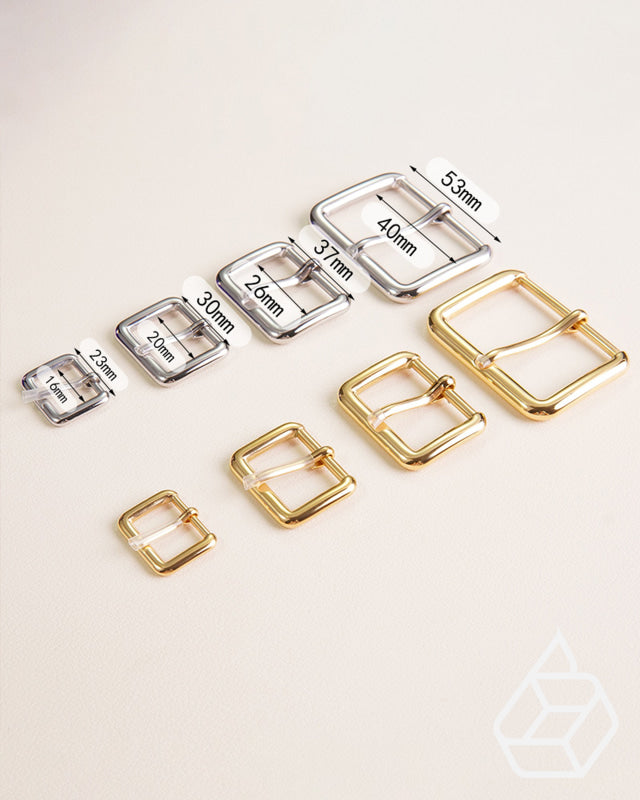 Stainless Steel Rectangular Buckle | Gold And Silver 4 Inner Sizes Fournituren