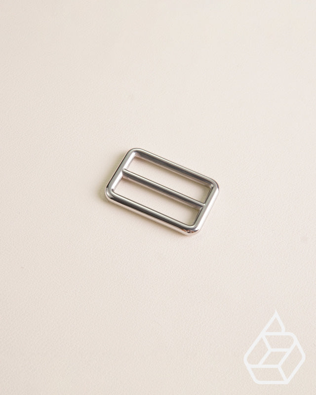 Stainless Steel Rectangular Double Loop Slider | Gold And Silver 4 Inner Sizes / Inner Size 20 Mm