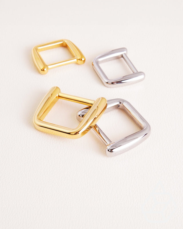 Stainless Steel Rectangular Ring | Gold And Silver 2 Inner Sizes Fournituren