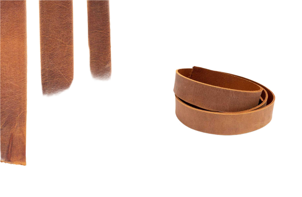 Leather Belt Straps, leatherstraps, Tuigleer stroken, lerenstrook, lerenriem, tuigleerstrook, plankendrager, Leder-Gürtelriemen - Leatherbox