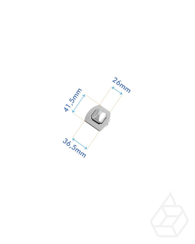 Tourniquet Draaisluiting | Zilver 36 5 X 41 Mm Fournituren