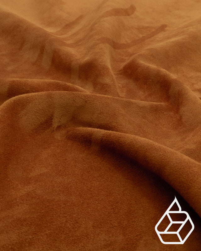 Venice Collection | Calf Suede With Velvety Texture Burnt Orange / Panel (30 X 40 Cm) Leer