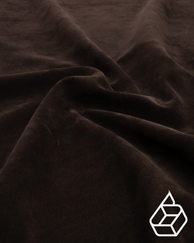 Venice Collection | Calf Suede With Velvety Texture Dark Brown / Panel (30 X 40 Cm) Leer