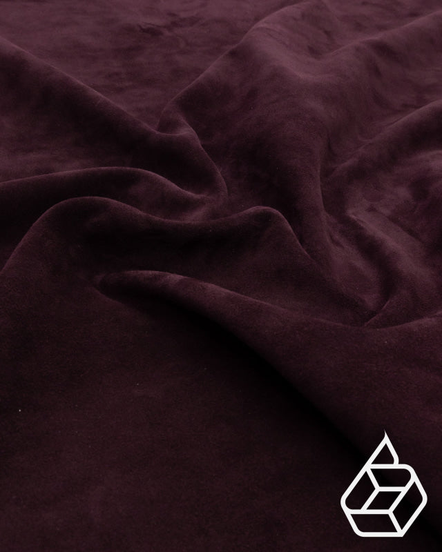 Venice Collection | Calf Suede With Velvety Texture Dark Plum / Panel (30 X 40 Cm) Leer