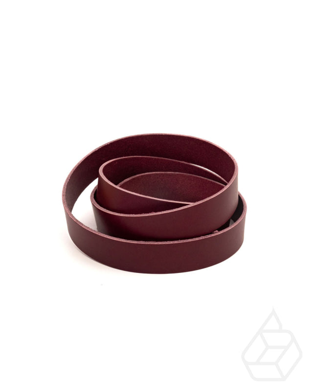 Vienna Collection Belt Strap | Vegetable Tanned Firm Harness Leather Burgundy / 10 Mm Leer