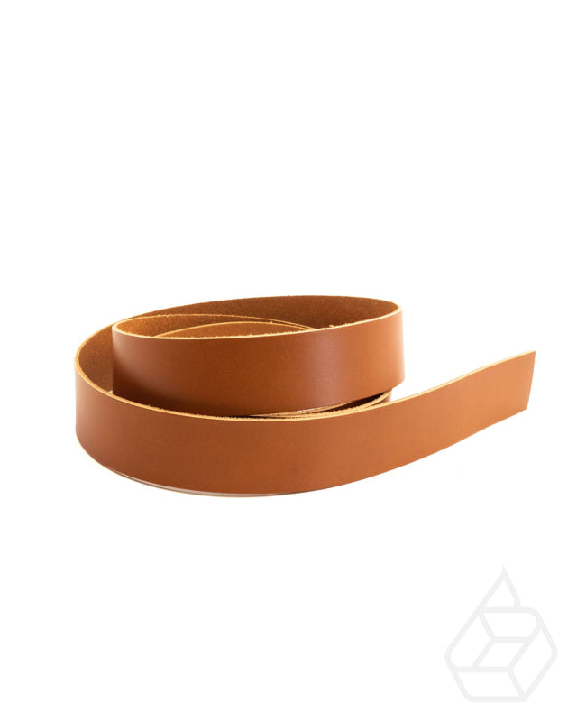 Vegetable tanned belt strap leather, Plantaardig gelooid riemleer, Pflanzlich gegerbtes Gürtelriemenleder - Vienna Collection Belt Strap - Cognac - Leatherbox