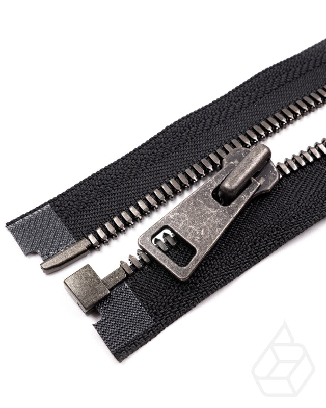 Ykk Excella® | Complete Separating Zipper With Single Slider Gunmetal Size 8 Ritsen