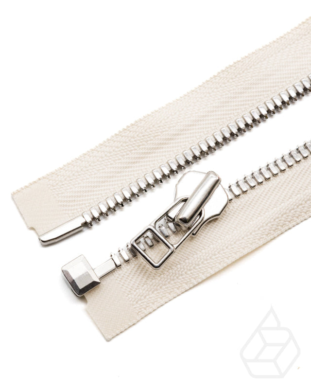 Ykk Excella® | Complete Separating Zipper With Single Slider Silver Size 8 Ritsen