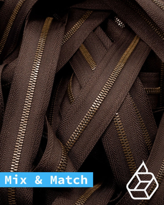 Excella® | Rits Op Maat Oud-Goud Maat 3 Dark Brown 088 Ritsen