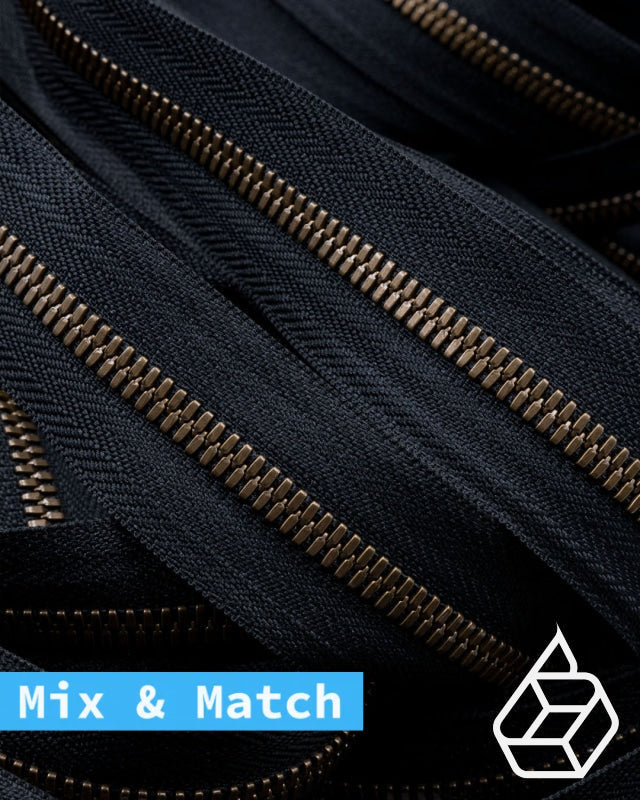 Excella® | Rits Op Maat Oud-Goud Maat 5 Black 580 Ritsen