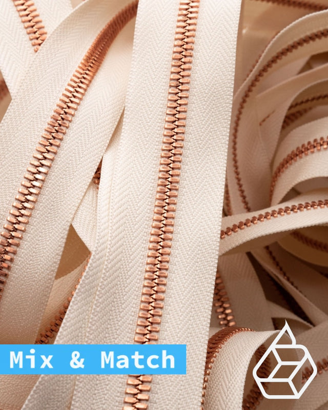 Excella® | Rits Op Maat Bright Copper Maat 5 Ivory 841 Ritsen