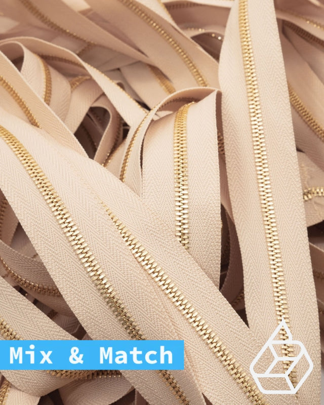 Excella® | Rits Op Maat Goud Maat 3 Beige 891 Ritsen