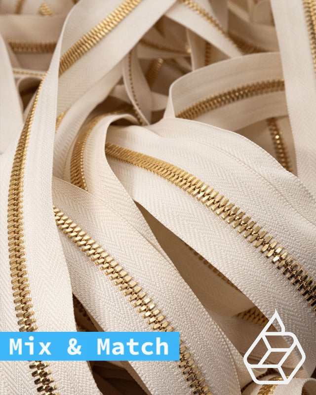 Excella® | Rits Op Maat Goud Maat 5 Ivory 841 Ritsen