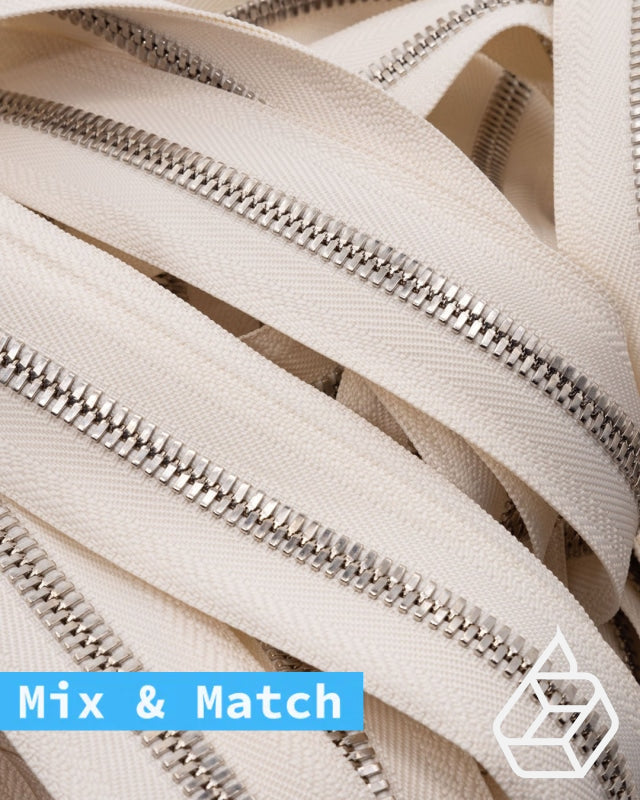 Excella® | Rits Op Maat Zilver Maat 8 Ivory 841 Ritsen