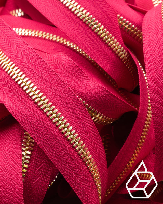 Ykk Excella® | Zipper On Roll Gold Size 5 Viva Magenta 817 Ritsen