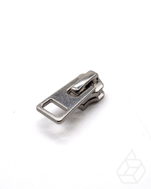 Ykk Zipper Slider With Puller | Locked Size 5 Silver Ritsen Onderdelen